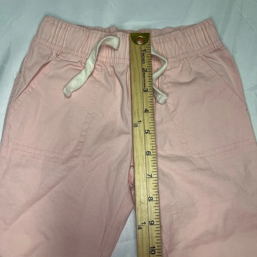 Cat & Jack Kids Pink Elastic Waist Chino Pants Straight Leg Size 4T